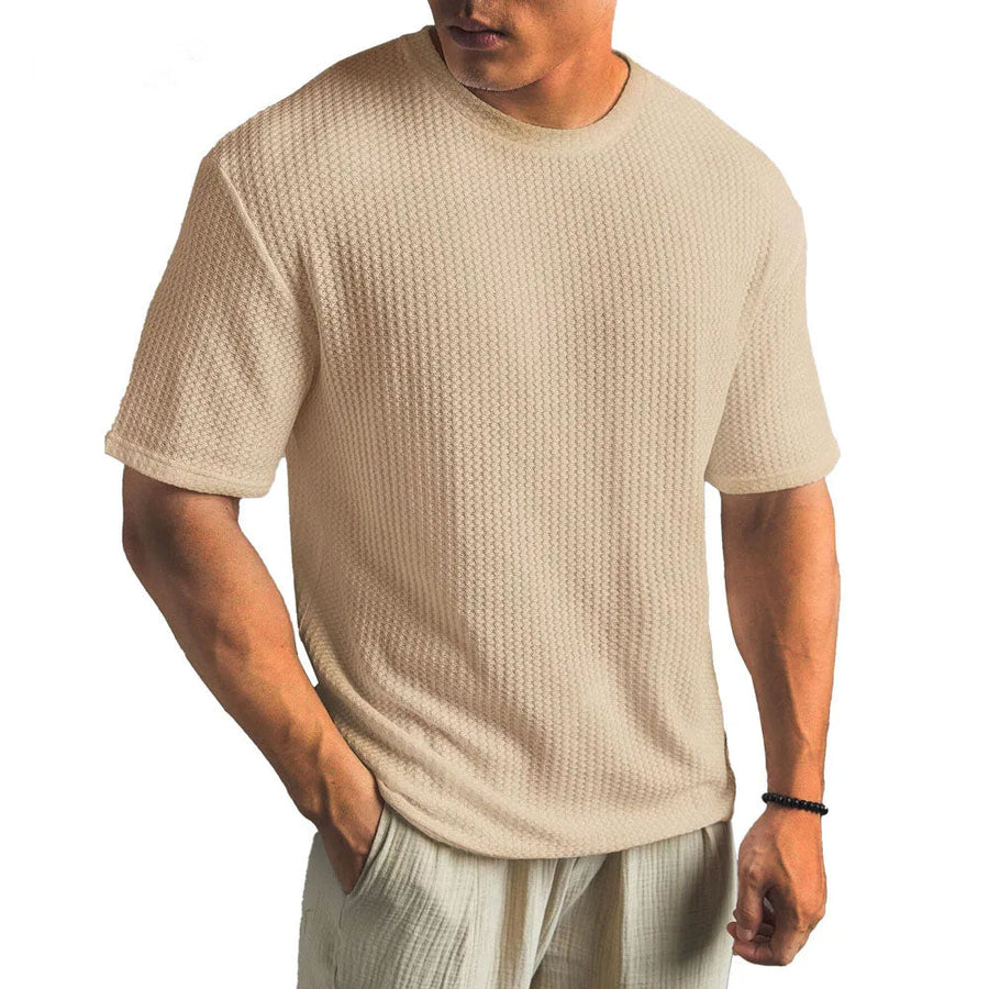 Herr T-shirt | Regular Struktur | Korta Ärmar
