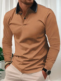 Herr Pikétröja | Slimfit | Lång Ärm