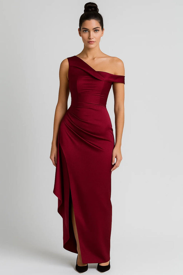 Dam Klänning | Elegant Figurnära | Med Slits