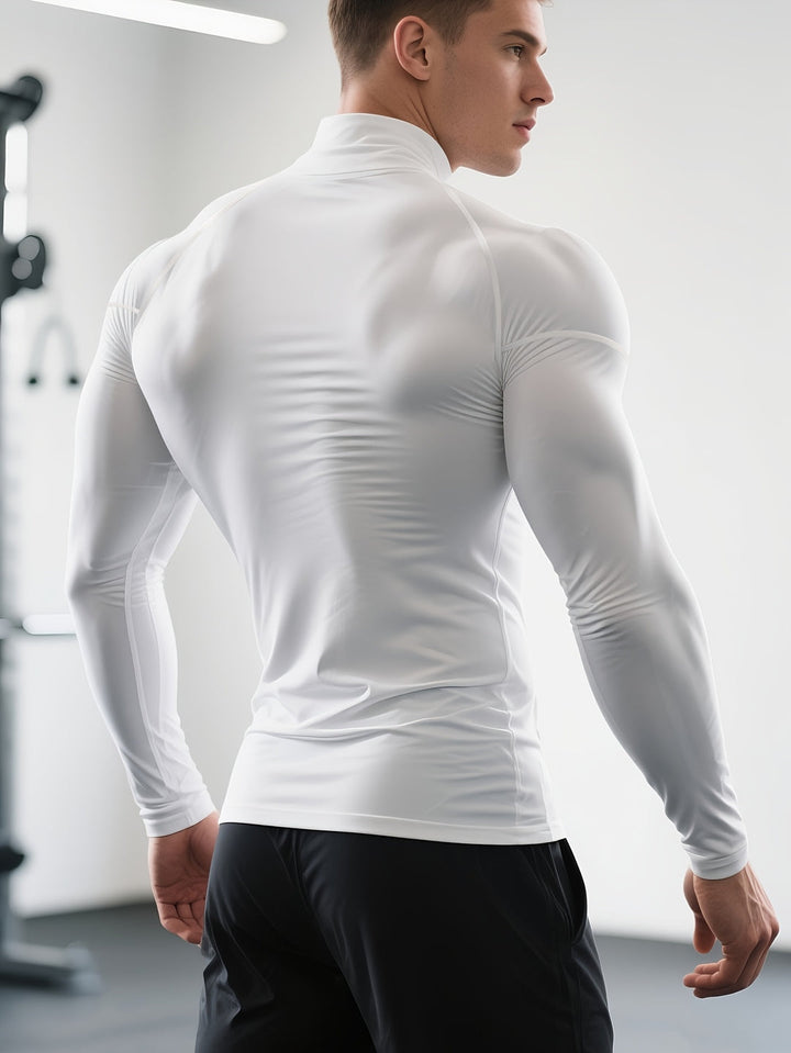 Herr T-shirt | Slimfit | Hög Krage