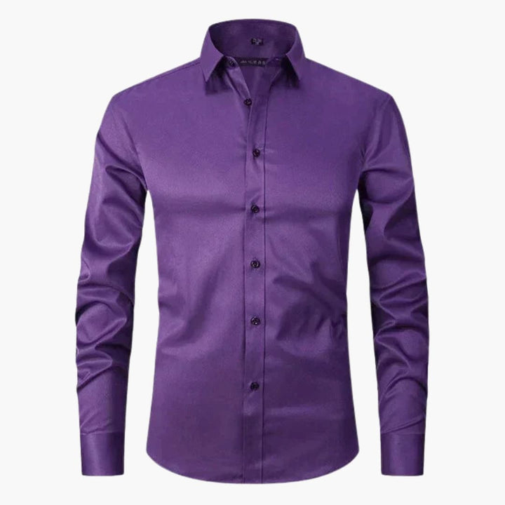 Herr Skjorta | Slim Fit | Med Knappar