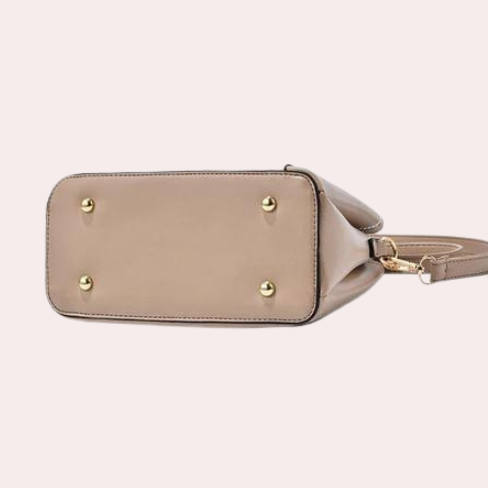 Damväska | Avtagbar skuldra-rem | Elegant patchworkdesign | PU-läder