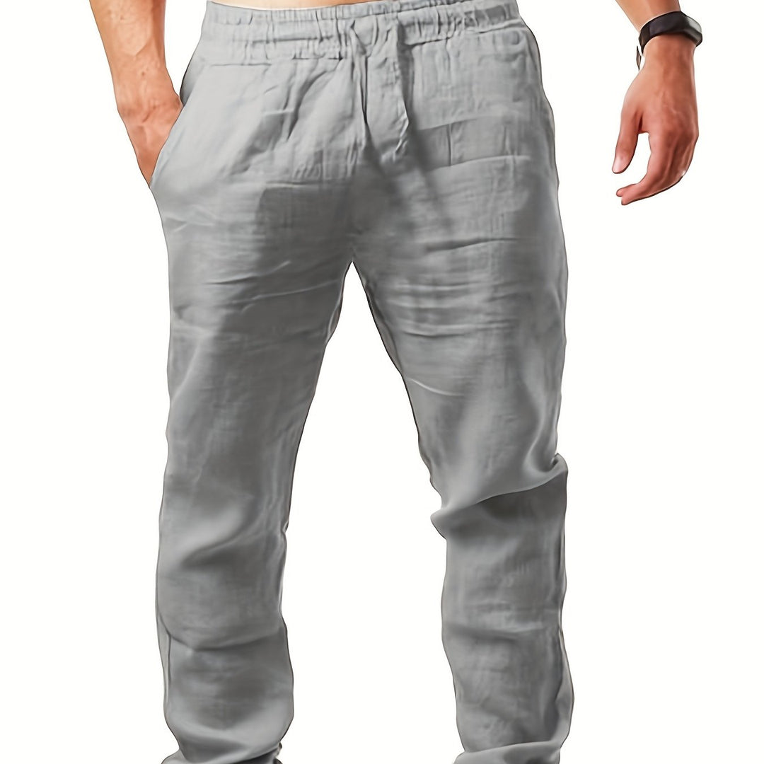 Herr Byxor | Straight | Elastisk Midja