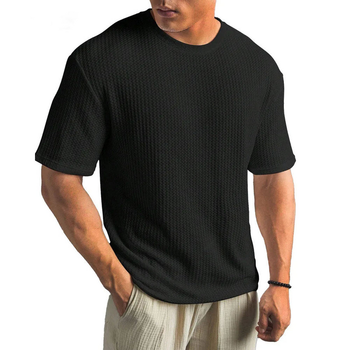 Herr T-shirt | Regular Struktur | Korta Ärmar