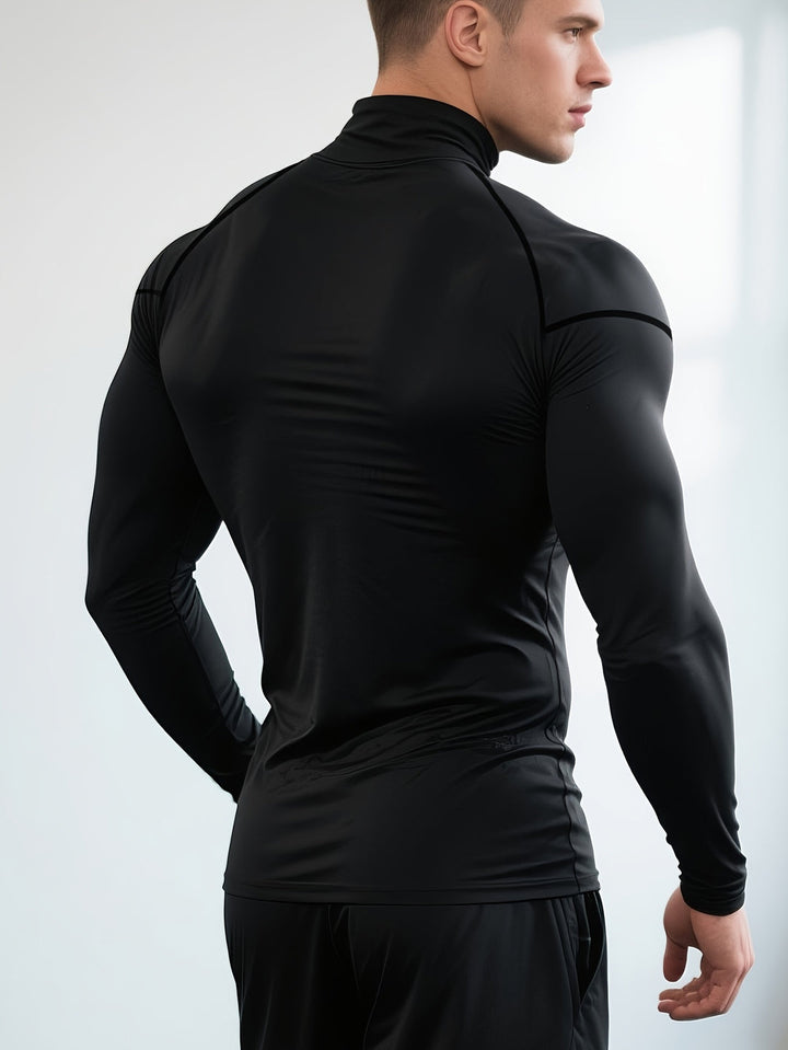 Herr T-shirt | Slimfit | Hög Krage