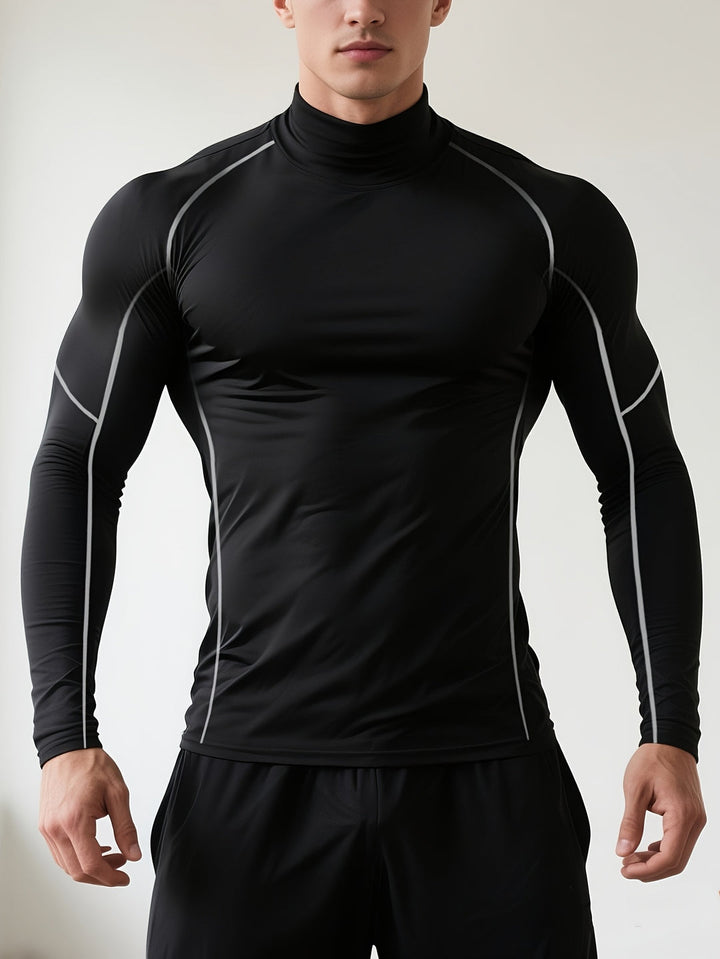 Herr T-shirt | Slimfit | Hög Krage