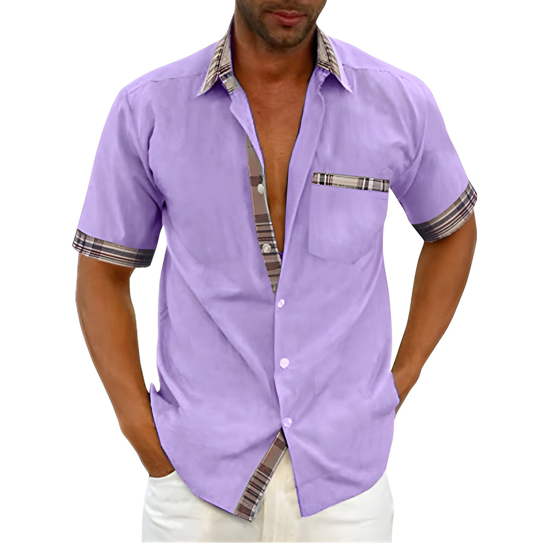 Herr Skjorta | Slimfit | Korta Ärmar