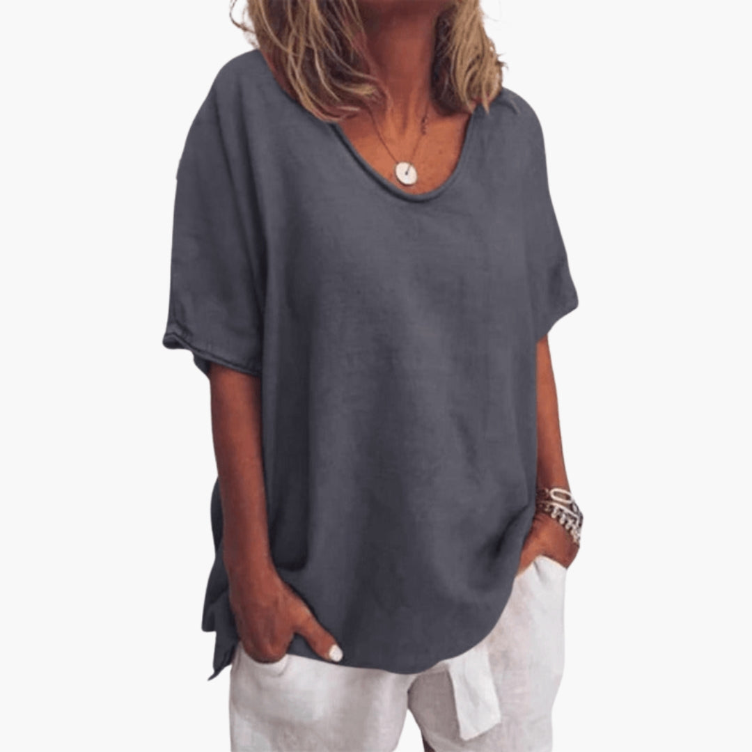 Dam Topp | Oversized | Kort Ärm