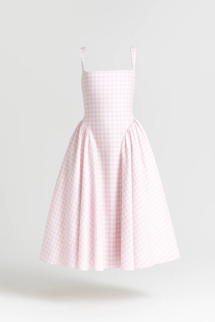 Dam Klänning | Elegant Figursydd | Midi Längd