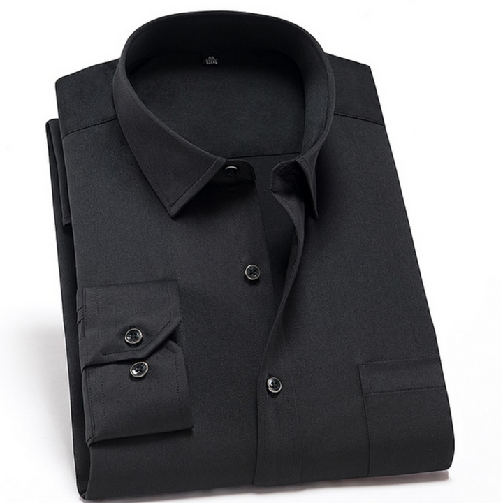 Herr Skjorta | Slimfit Elegant | Med Knappar