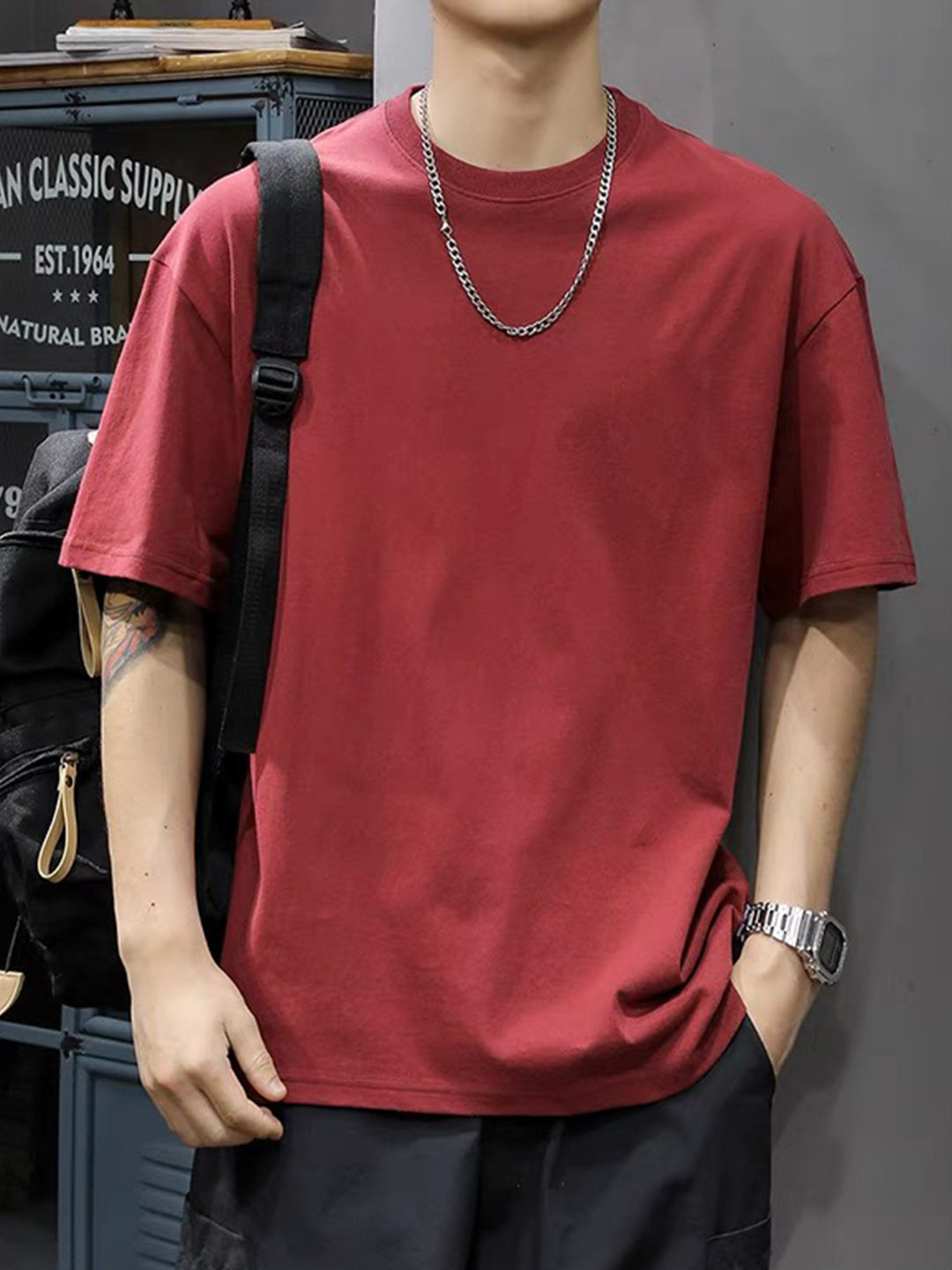Herr T-shirt | Oversized | Kort Ärm