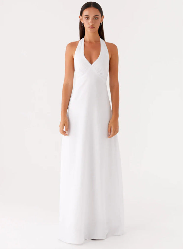 Dam Klänning | Elegant | V-ringad