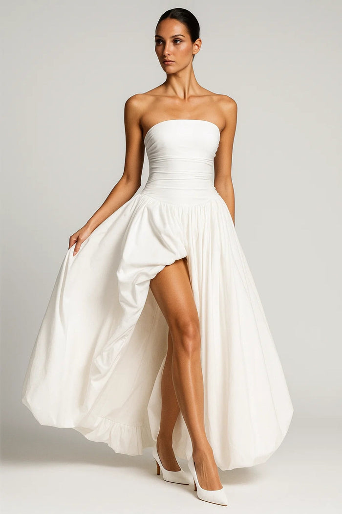 Dam Klänning | Elegant A-linje | Strapless