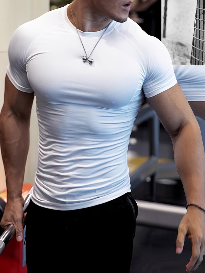 Herr T-shirt | Slimfit Sportig | Kort Ärm
