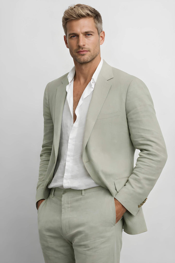 Herr Set | Elegant Slimfit | Med Knappar