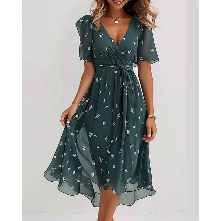 Dam Klänning | Elegant | V-ringad