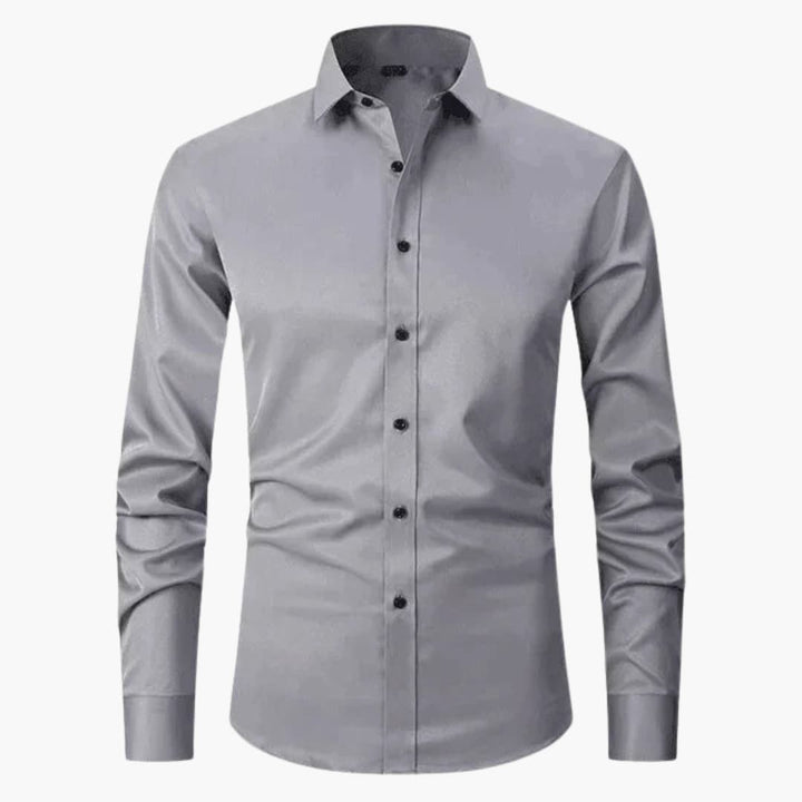 Herr Skjorta | Slim Fit | Med Knappar