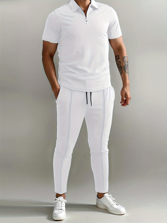 Herrar Set | Slimfit | Med Dragkedjekrage