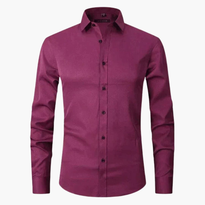 Herr Skjorta | Slim Fit | Med Knappar