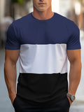 Herr T-shirt | Slimfit | Färgblock Design