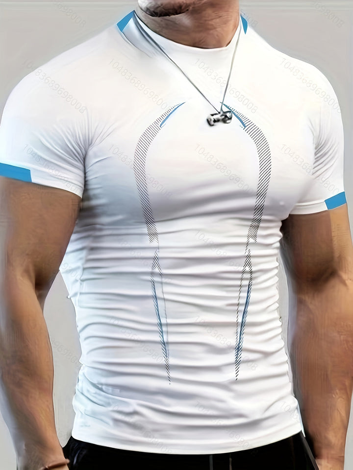 Herr T-shirt | Slimfit | Kort Ärm | Rund Hals
