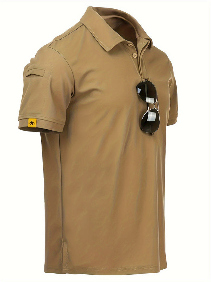 Herrpiké | Slim fit | Med knappar