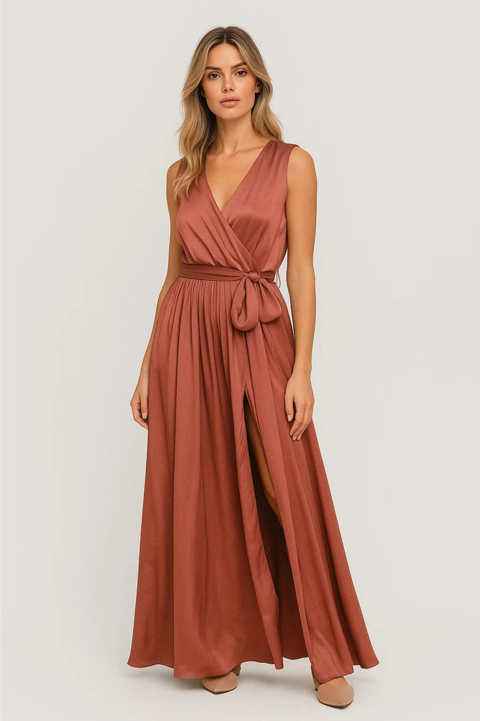 Dam Klänning | Elegant | V-ringad