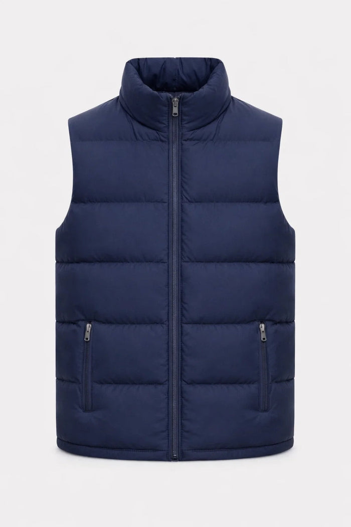 Herr Vadderad Väst | Regular fit | Med Dragkedja | Casual