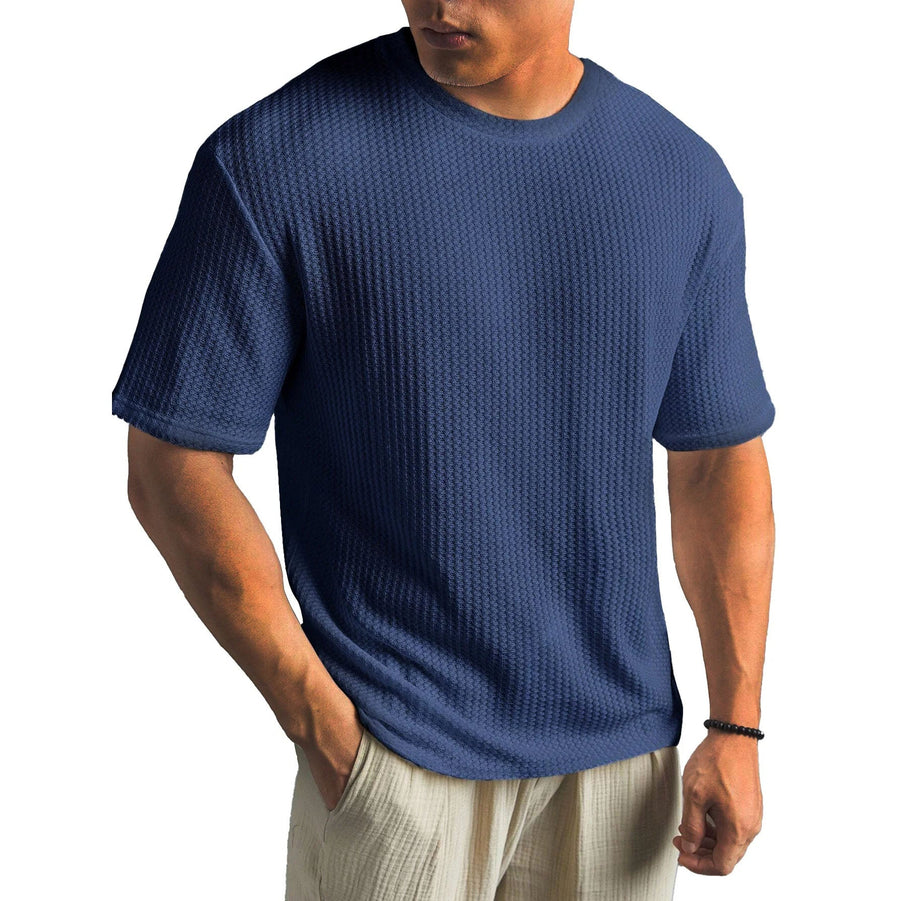 Herr T-shirt | Regular Struktur | Korta Ärmar