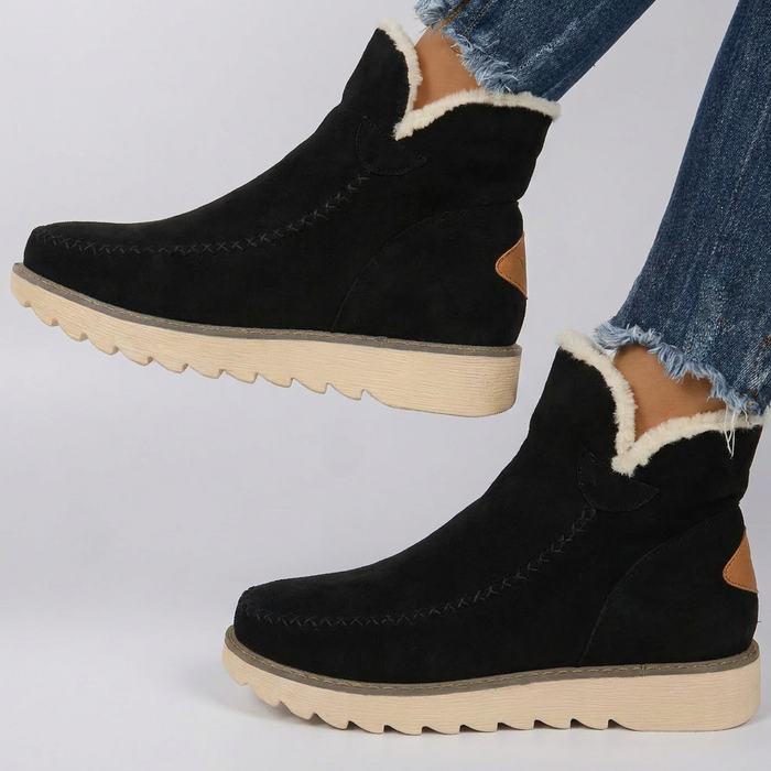 Dam Vinterboots med Platåsula och Rund Tå