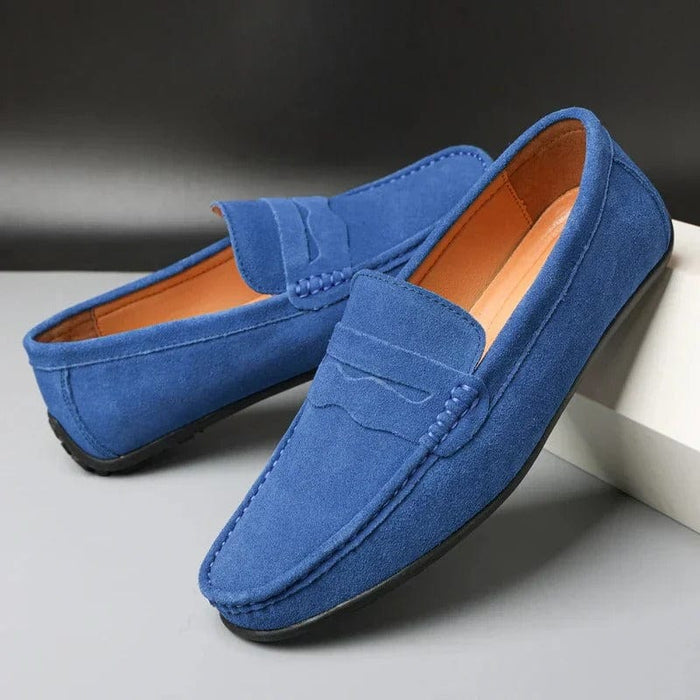 Herr Klassisk Loafer med Mockaliknande Finish och Penny Strap